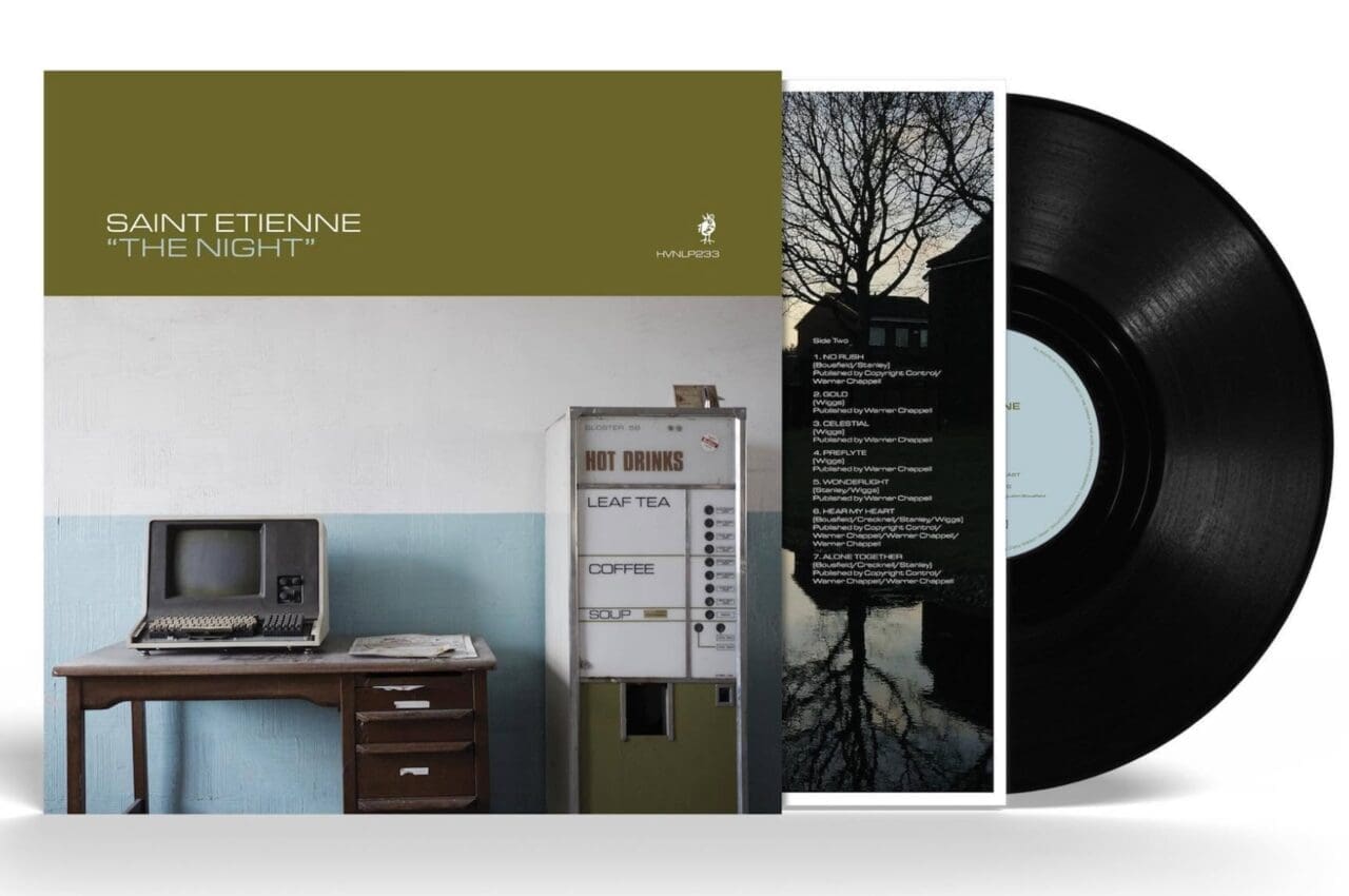 The vinyl record and sleeve of Saint Etienne's latest album