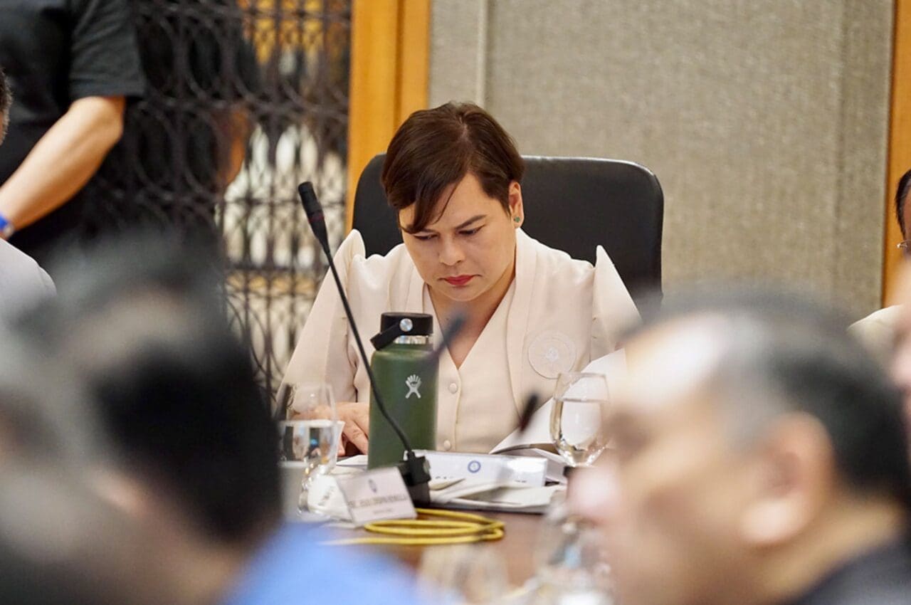 Sara Duterte in the Malacanang Palace for NTF-ELCAC executive committee meeting in May 2023