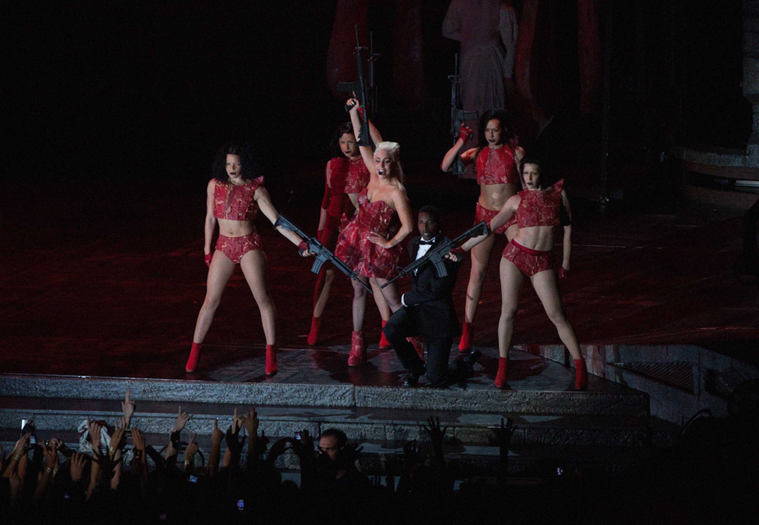 lady gaga at the born this way ball tour