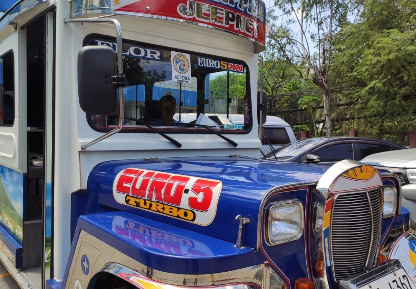 Modernized jeepney with traditional jeepney design