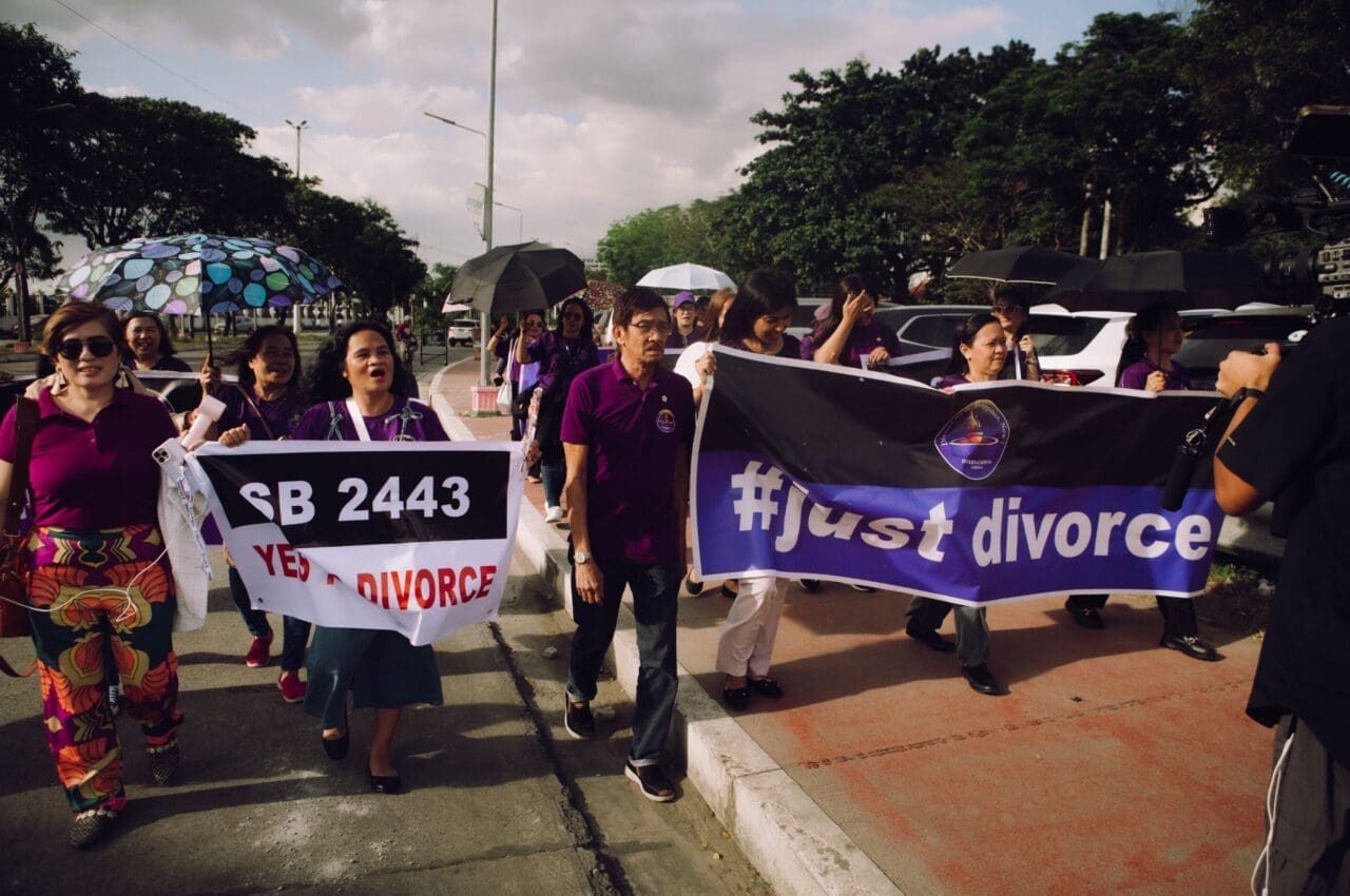 divorce protest from Senate