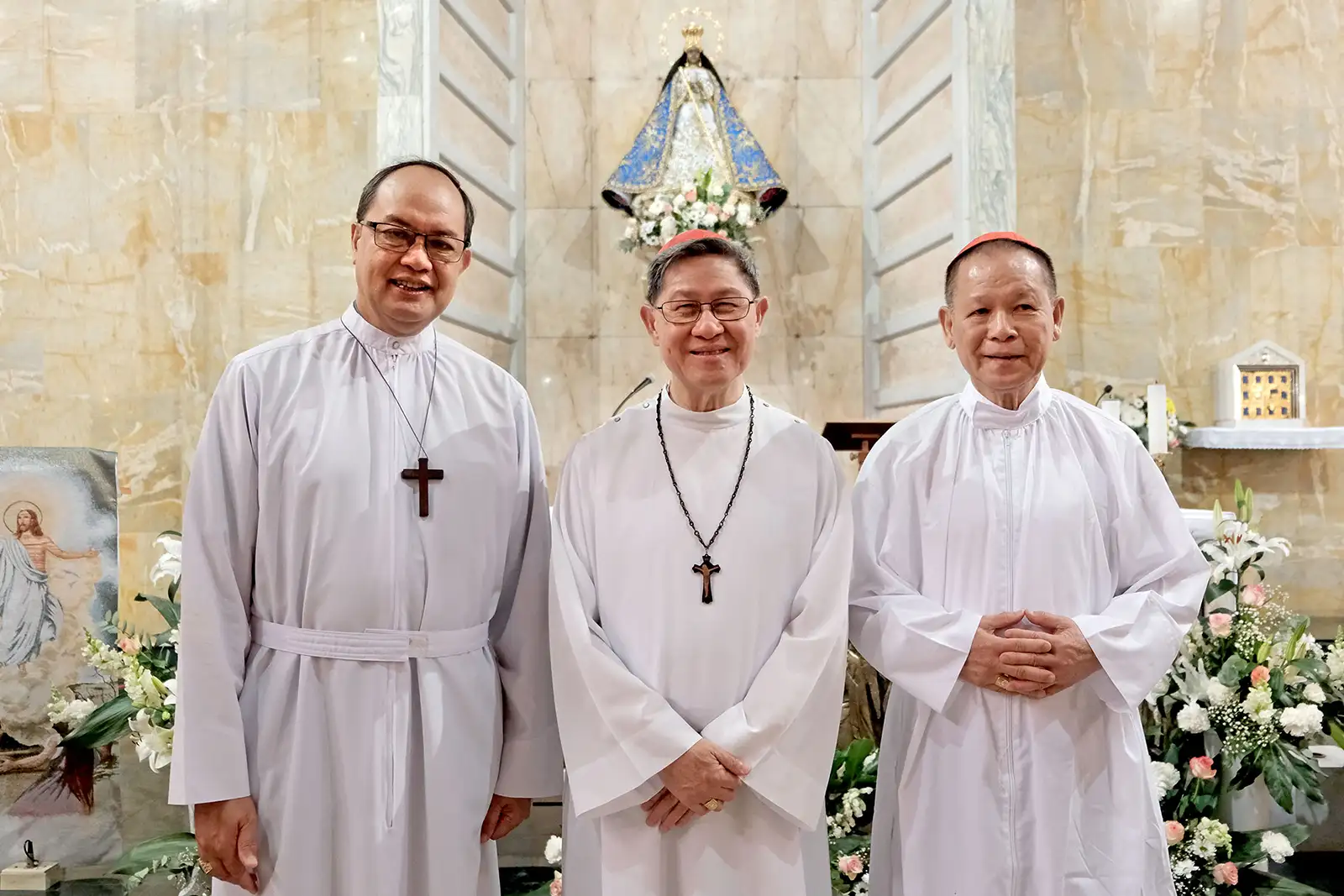 cardinals pablo virgilio david luis antonio tagle and jose advincula