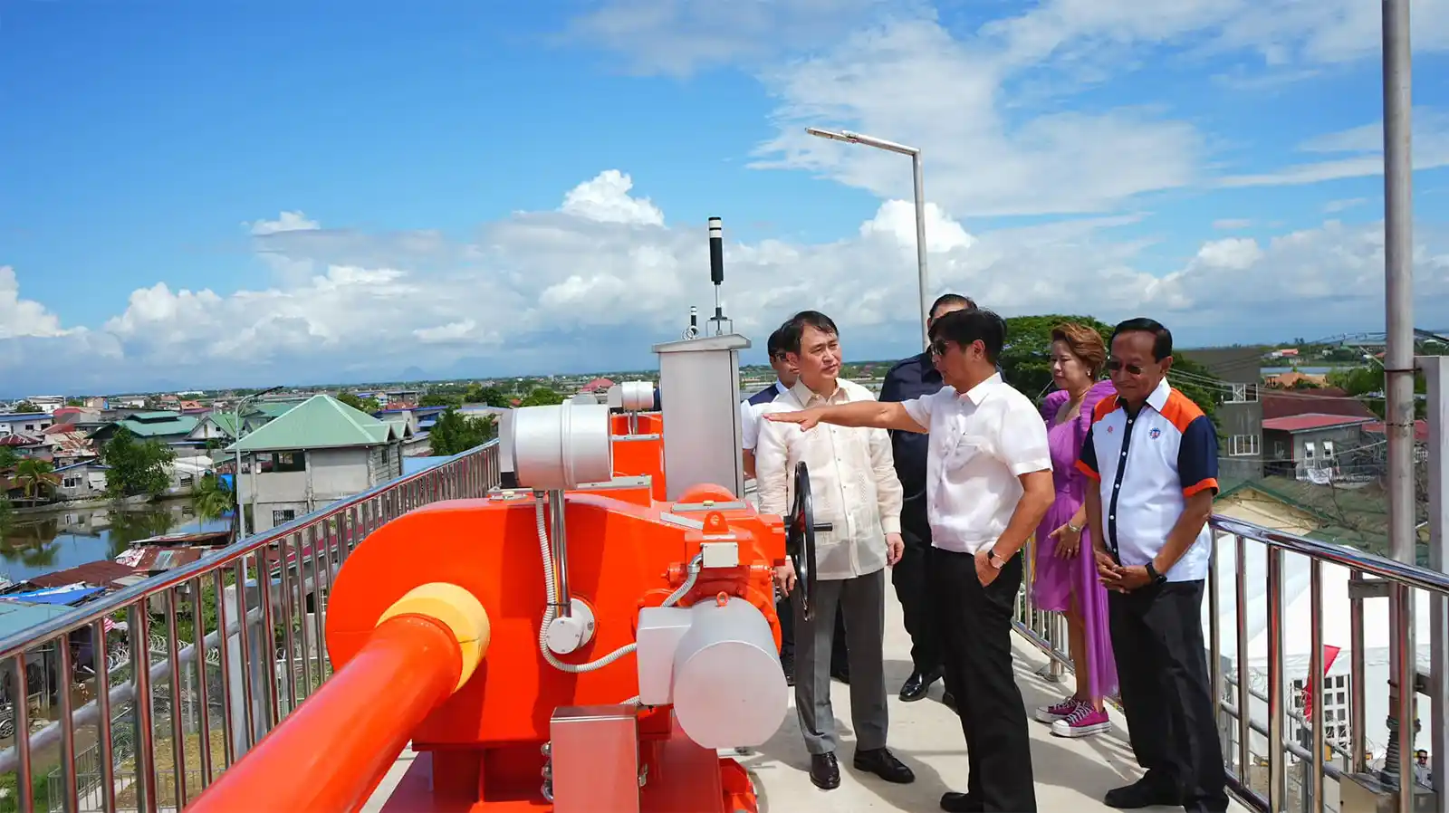 marcos at pampanga bay flood control project