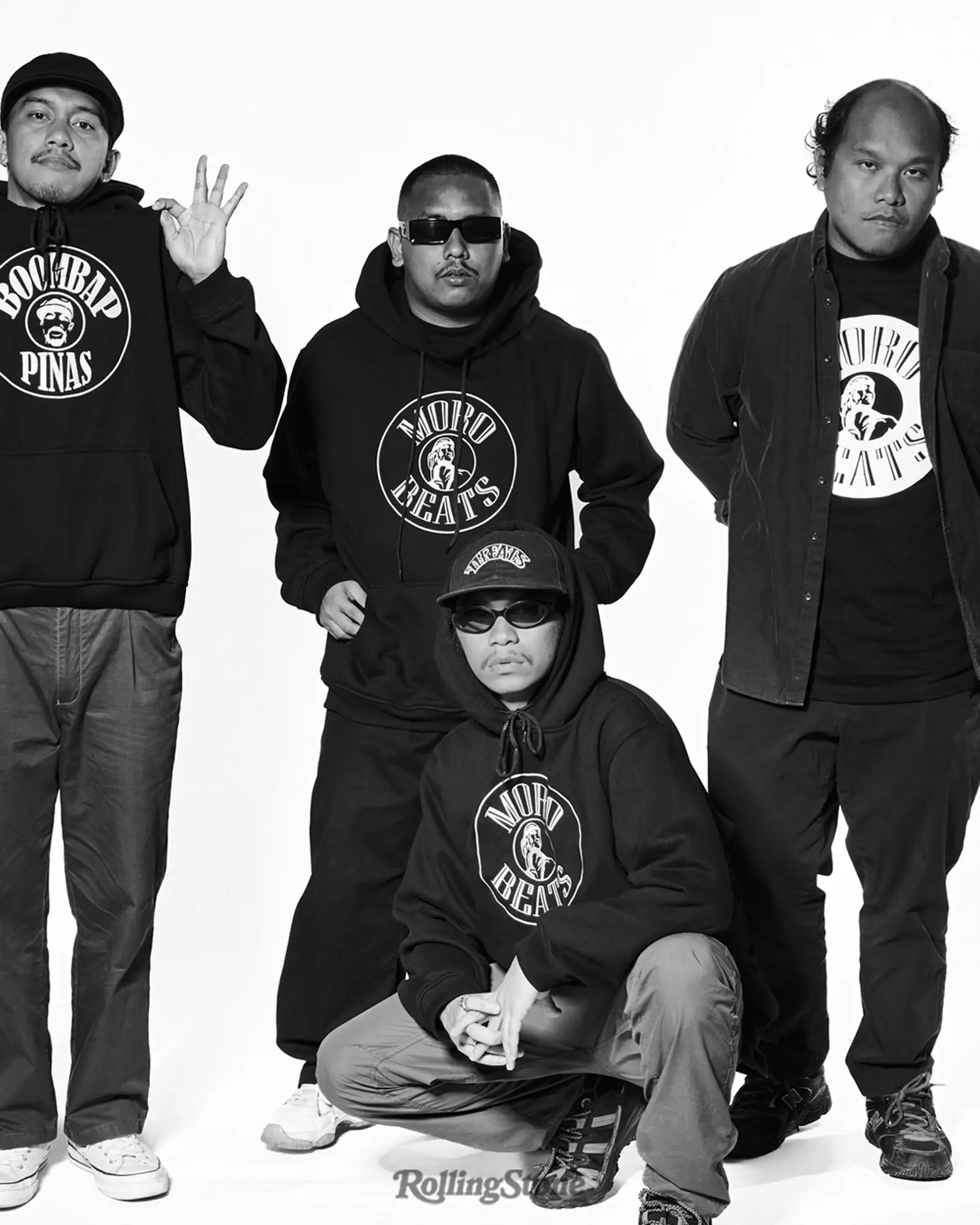 Dizzy D., Naus, DJ Wizard, Buencamino from morobeats rap collective
